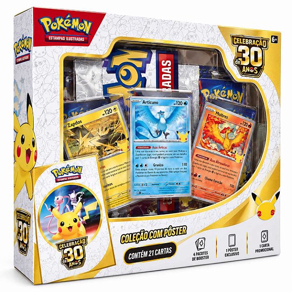 Pokémon Tcg: Celebração 30 Anos - Coleção Com Poster