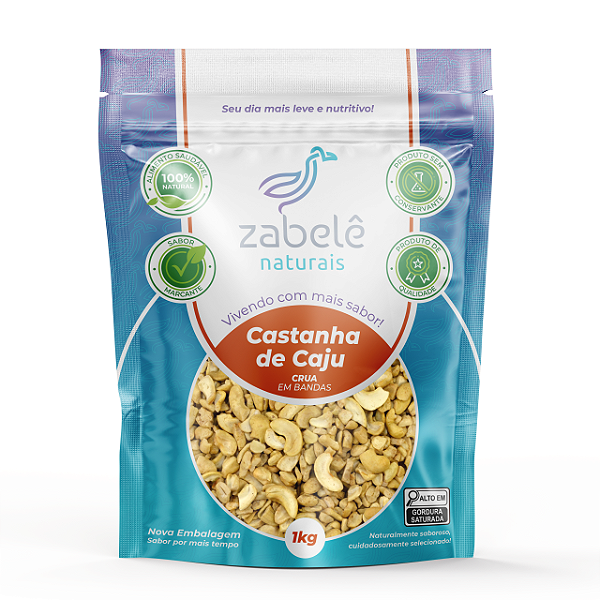 Castanha De Caju Crua em Bandas