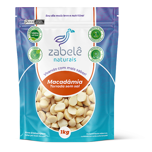 Macadâmia Torrada - Sem Sal