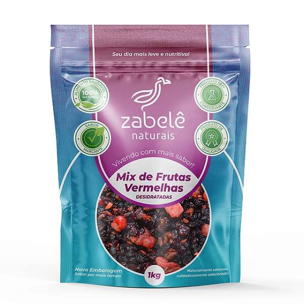 Mix de Frutas Vermelhas Desidratadas