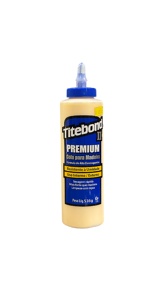 Cola Para Madeira Titebond Premium II Resistente À Água 516g