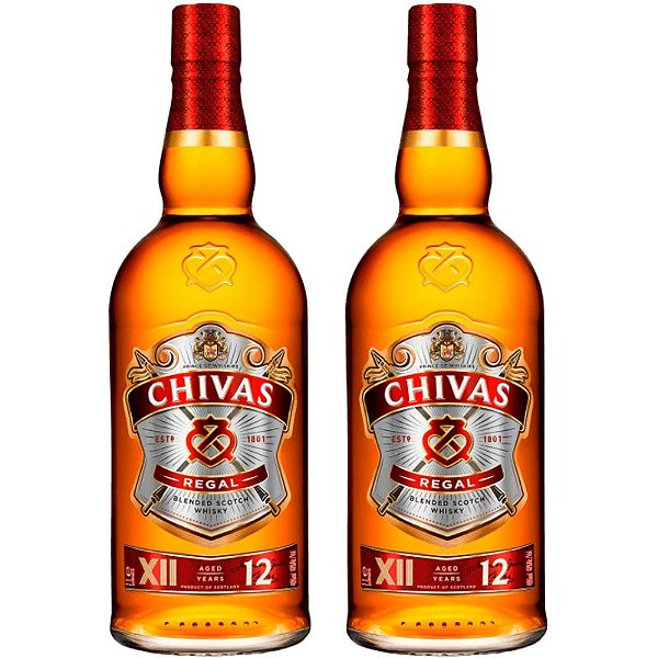 Kit c/ 2 Chivas Regal 12 anos (750ml) - Whisky