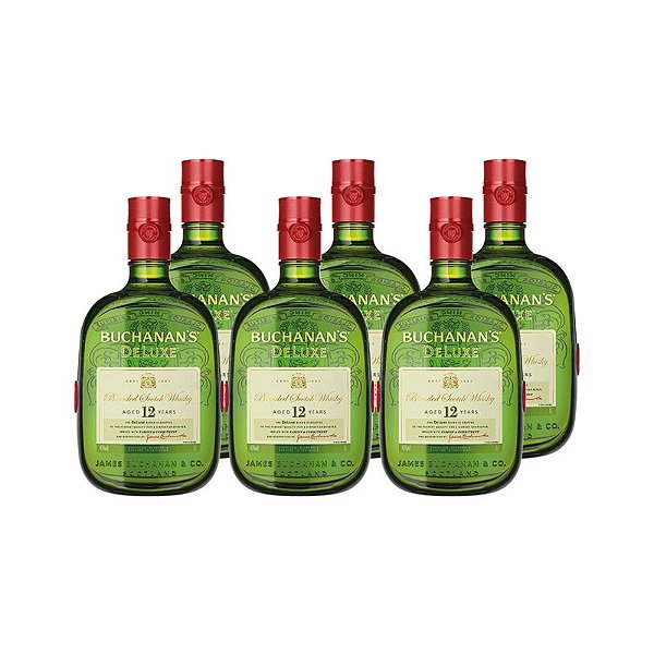 Kit c/6 Buchanan's Deluxe 12 anos (750ml) - Whisky