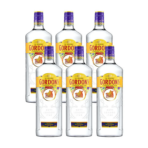 Kit c/6 Gordon's London Dry (750ml) - Gin
