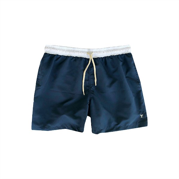 Short Retrô Curto Azul Marinho