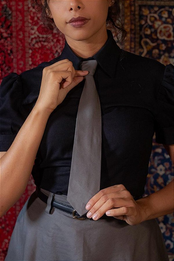 Gravata Cottonfield (Grafite)