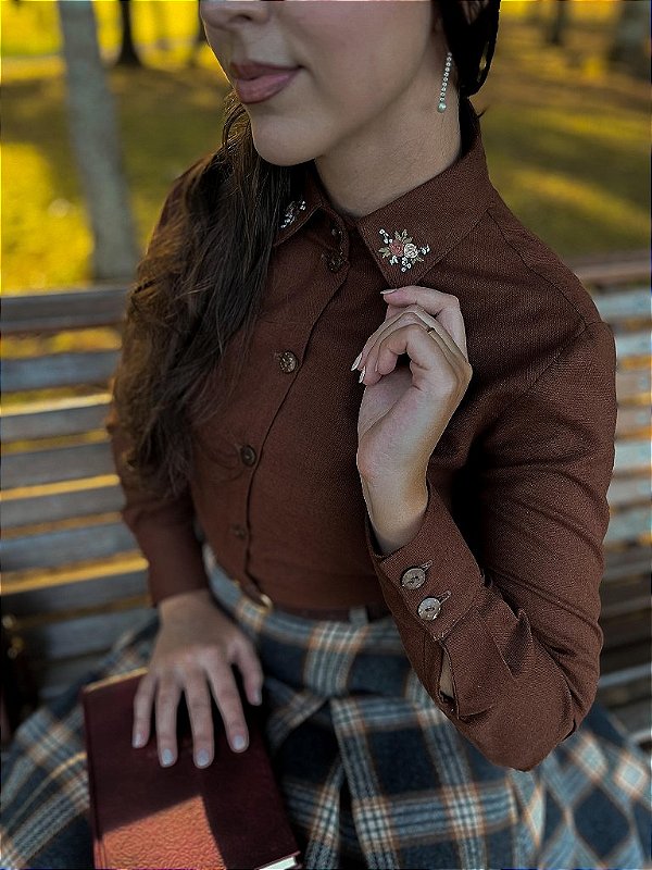 Camisa Relíquia (Marrom) PRONTA ENTREGA