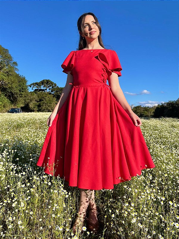 Vestido Aurora (Escarlate)