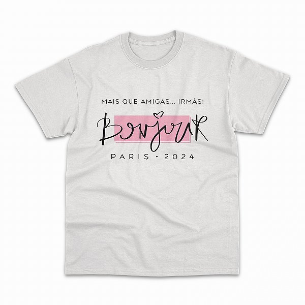 Paris - Camiseta Básica Regular Personalizada