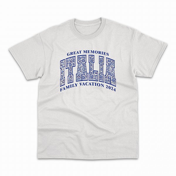 Itália - Camiseta Básica Regular Personalizada