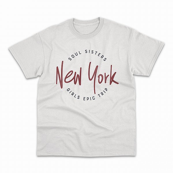 New York - Camiseta Básica Regular Personalizada