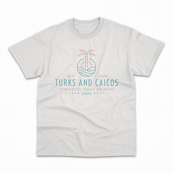 Turks and Caicos - Camiseta Básica Regular Personalizada