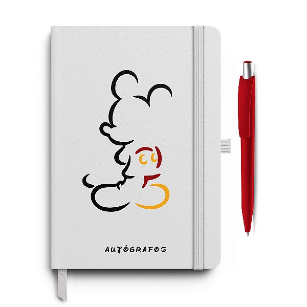 Caderneta Autógrafos Sillhoueta 01 Branca