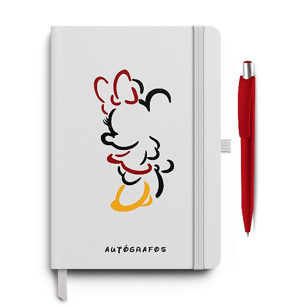 Caderneta Autógrafos Sillhoueta 02 Branca