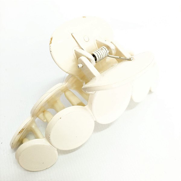 Piranha de Cabelo Feminina Arco Redondo Specchio Creme