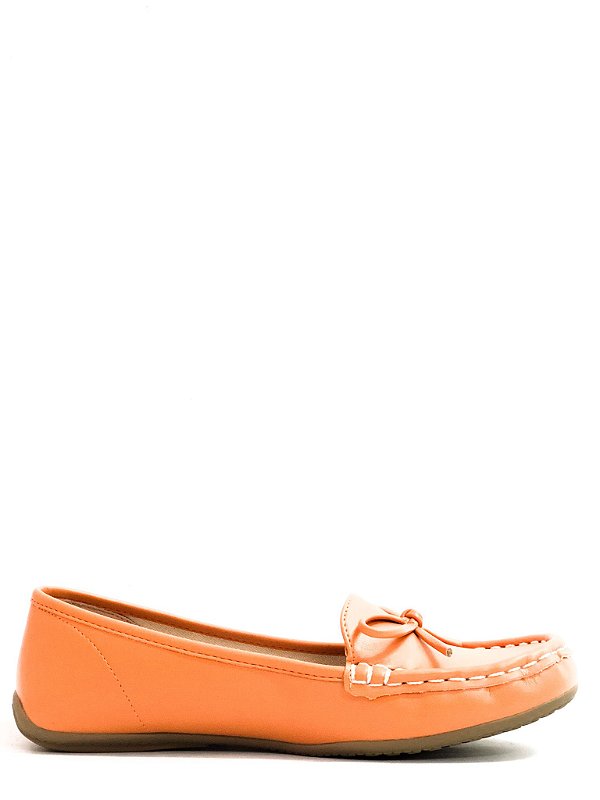 Mocassim Feminino Soft Laço Offline Laranja