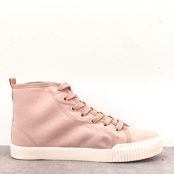 Tênis Feminino It Shoes Cano Alto Specchio Nude