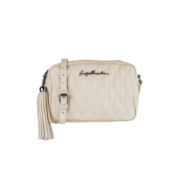 Bolsa Feminina Média Tiracolo Matelassê Luiza Barcelos Nata