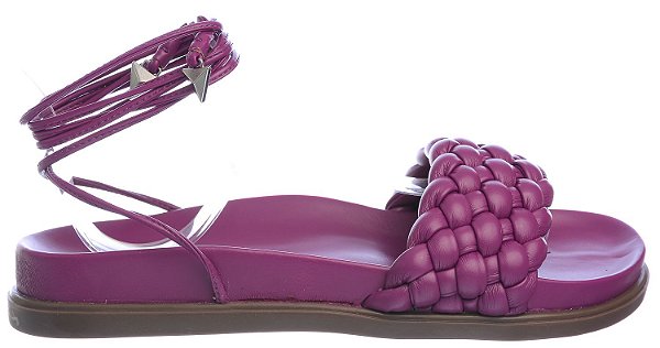 Papete Feminina Couro Matelasse Schutz Roxo