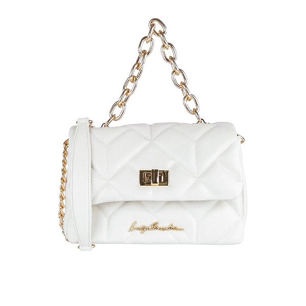 Bolsa Feminina Matelassê Viena Luiza Barcelos Off White