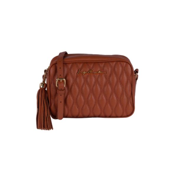 Bolsa Feminina Pequena Matelassê Luiza Barcelos Camel