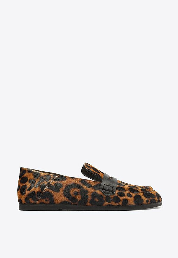 Mocassim Feminino Couro Detalhe Schutz Animal Print