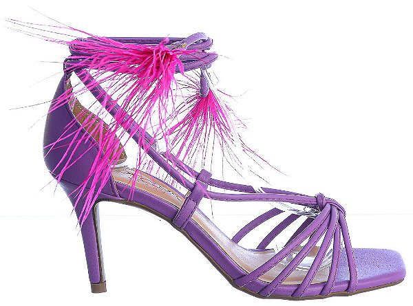 Sandália Feminina Jana Pluma Real Life II Specchio Brand Roxo