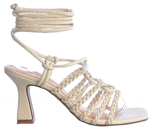 Sandália Feminina Lais Trançada Colorindo Specchio Brand Off White