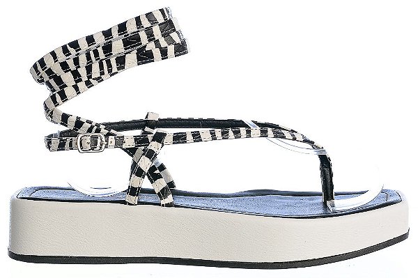 Sandália Feminina Thais FlatForm Colorindo Specchio Brand Zebra