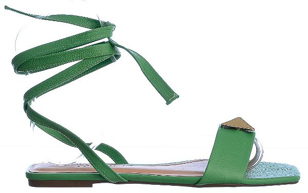 Rasteira Feminina Denise Colorindo Specchio Brand Verde