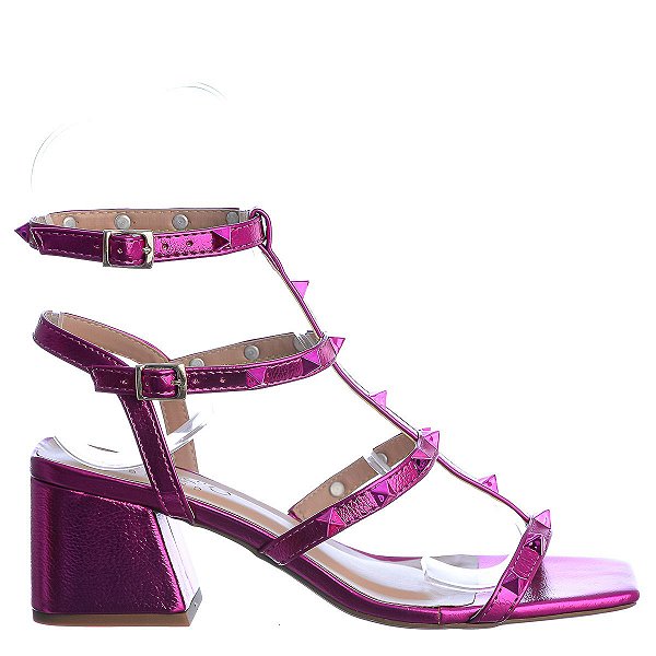 Sandália Feminina Jordana Colorindo Specchio Brand Pink
