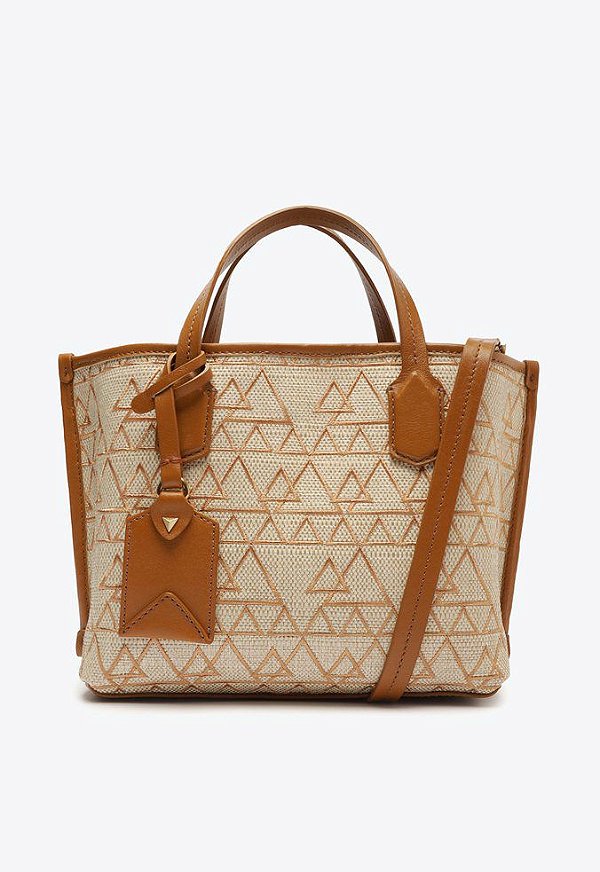 Bolsa Feminina Mini Shopping Gaia SS23 Schutz Camel