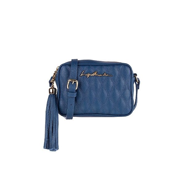 Bolsa Feminina Pequena Viena Prisma Luiza Barcelos Azul Marinho