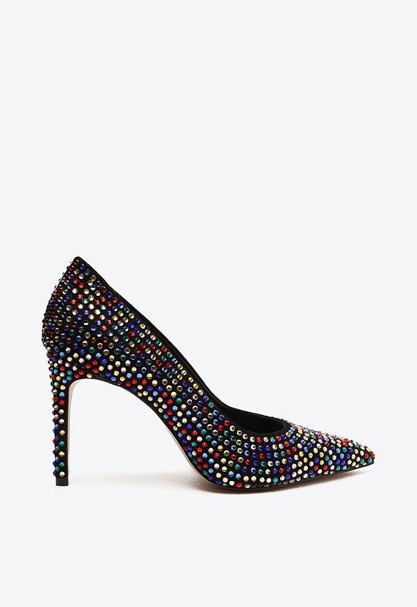 Scarpin Feminino Couro Brilho SS23 Schutz Preto