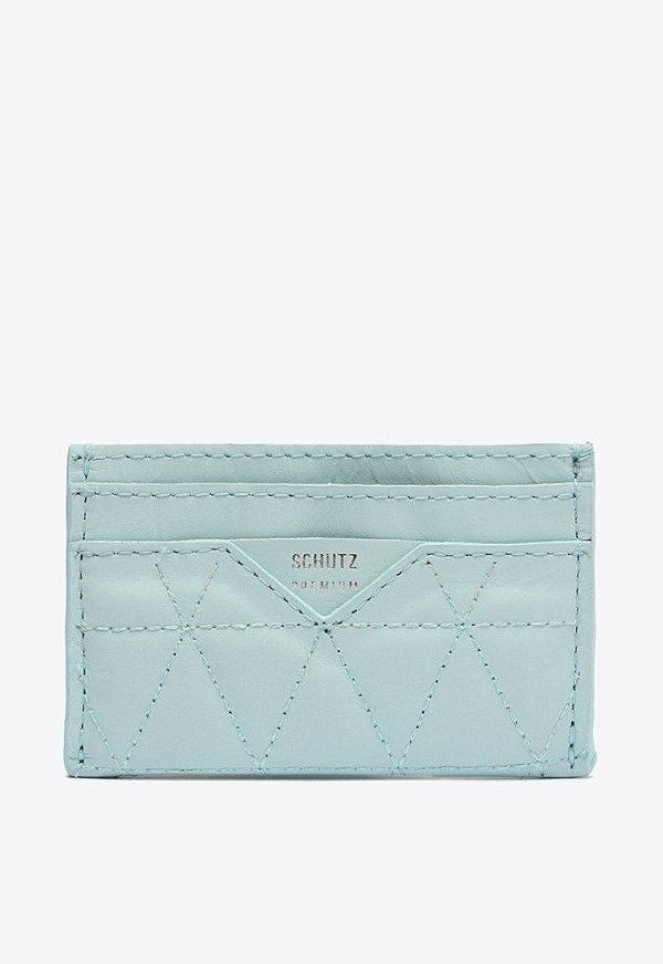 Porta Cartão Feminino Couro 944 SS23 Schutz Azul