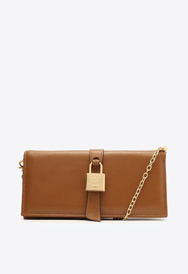Bolsa Feminina Robin Couro SS23 Schutz Marrom