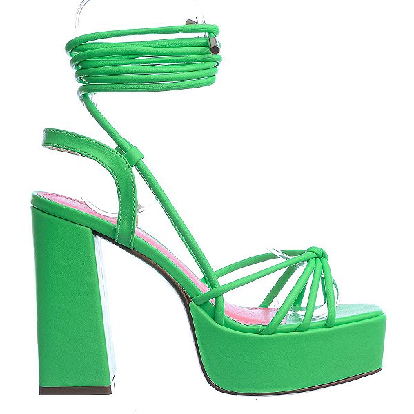 Sandália Feminina Lorraine Paris Specchio Brand Verde