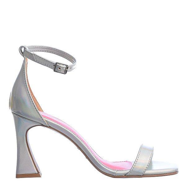Sandália Feminina Sabrina Paris Specchio Brand Holográfica