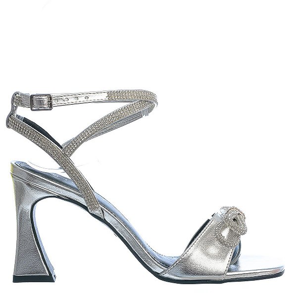 Sandália Feminina Emmanuelle Paris Specchio Brand Prata