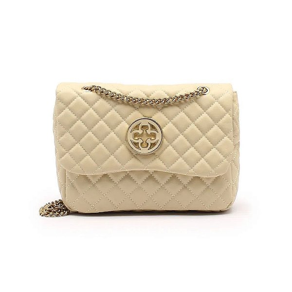 Bolsa Feminina Shoulder Bag Matelasse Capodarte Creme