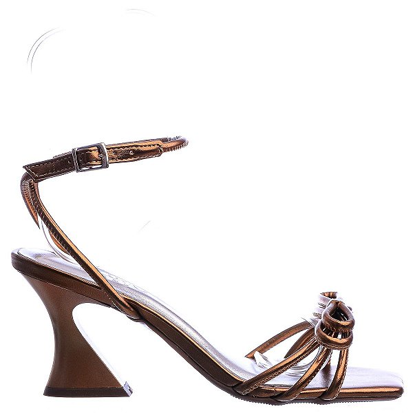 Sandália Feminina Anna Nossas Versões Specchio Brand Bronze