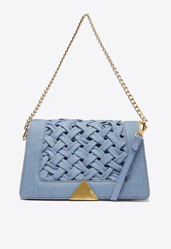 Bolsa Feminina Tiracolo Média Audrina SS23 Schutz Azul Indigo