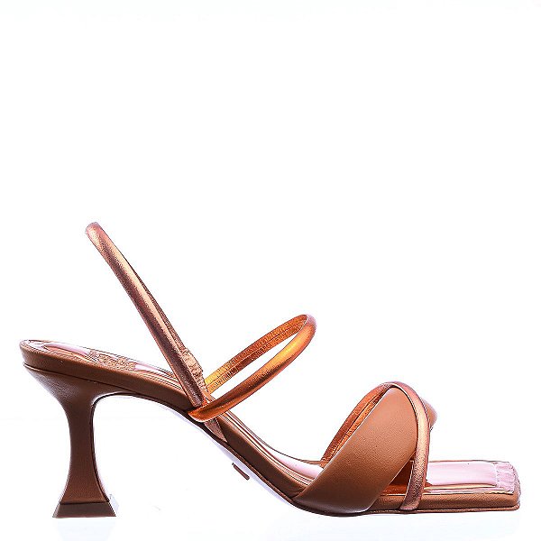 Sandália Feminina Crystal Golden Vicenza Ouro Rose