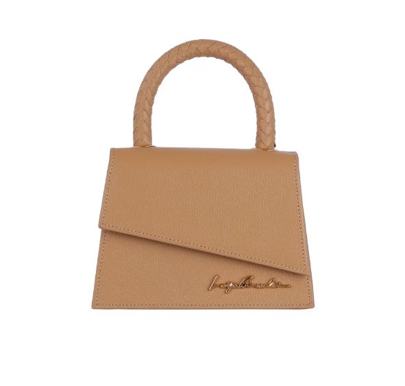 Bolsa Feminina Pequena Alça Tressê Luiza Barcelos Bege