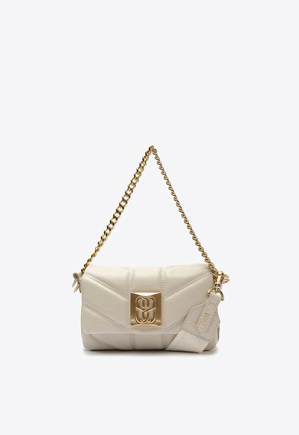 Bolsa Pequena Couro Tiracolo Mini Lorie Schutz Branca
