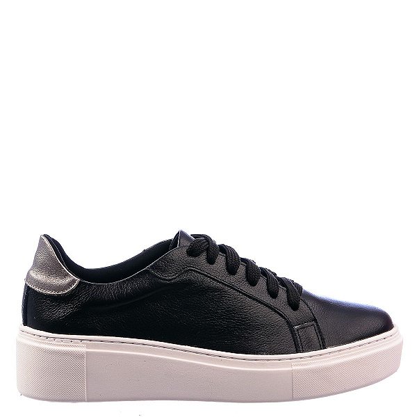Tênis Feminino Lolla Bold Metal Like A Shine Specchio Brand Preto