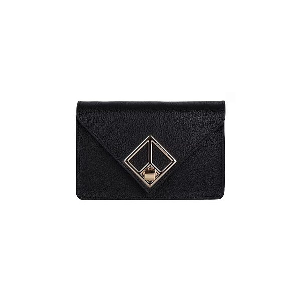 Bolsa Feminina Pequena Tote Carteira Luiza Barcelos Preto