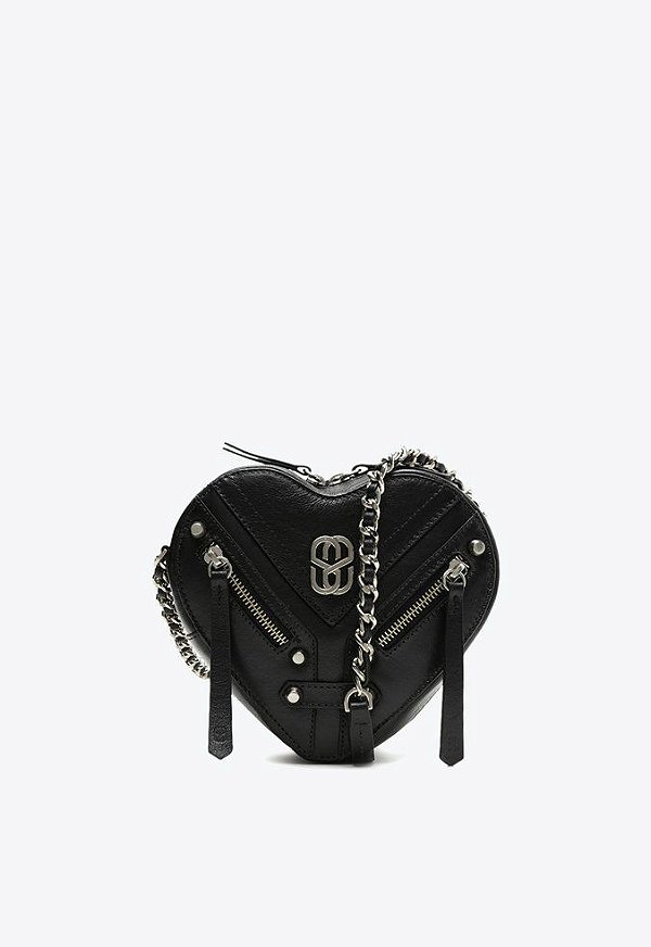 Bolsa Feminina Pequena Tiracolo Love Rock Schutz Preto