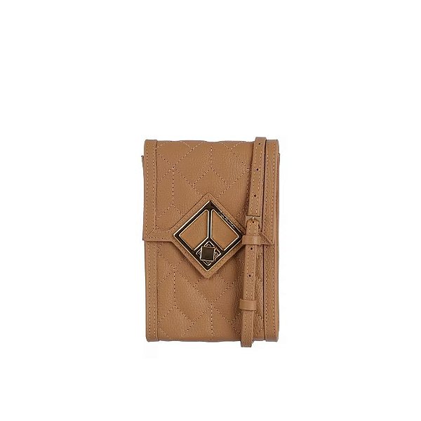Bolsa Feminina Pequena Tiracolo Crossbody Luiza Barcelos Capuccino