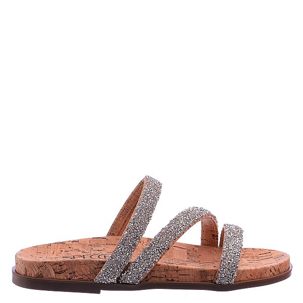 Papete Feminina Samantha Strass Sonho De Verão Specchio Brand Bege